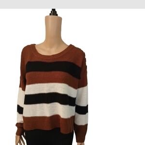 Full Circle Trends Sweater Cardigan Womens Size L Used Multicolor